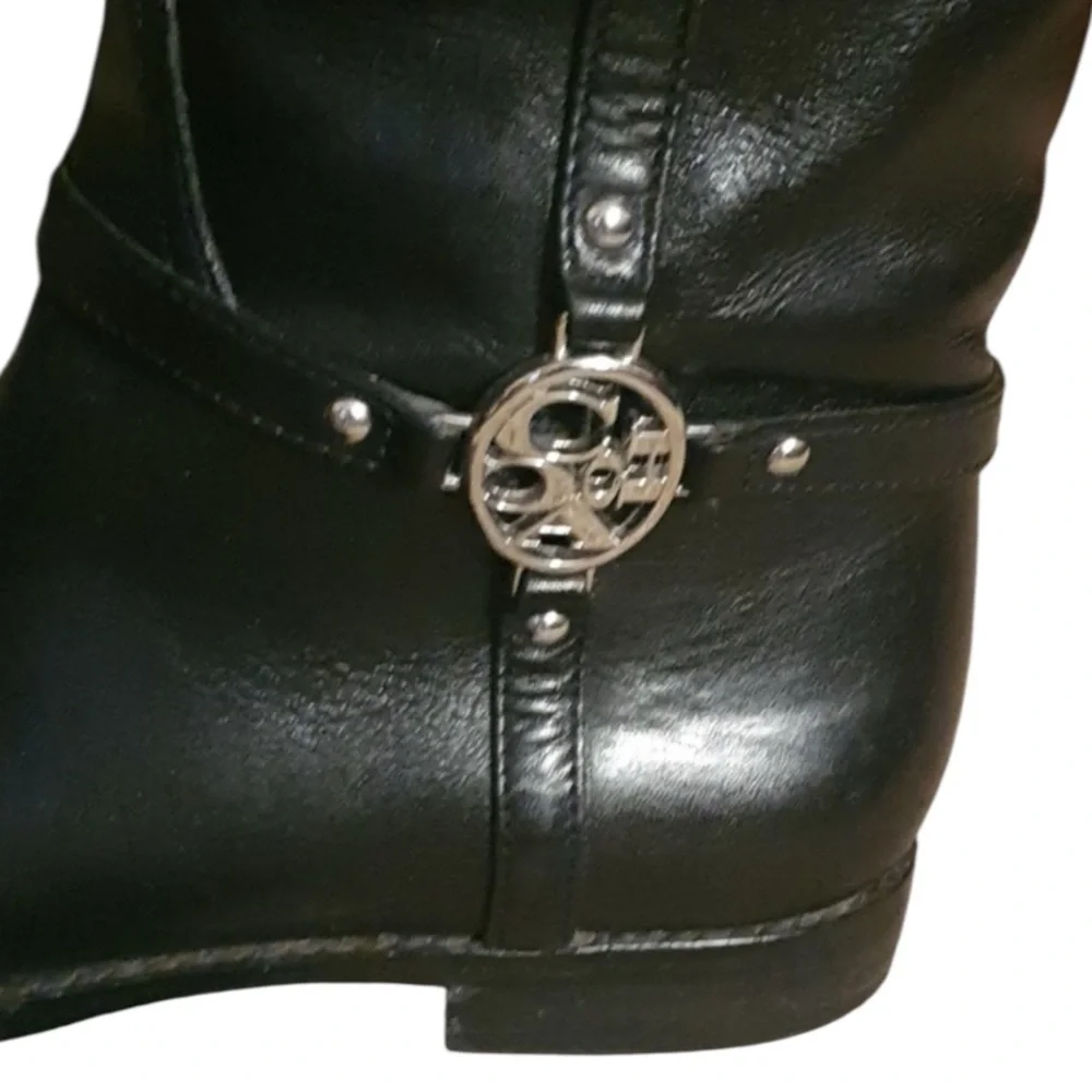 COACH Mulan Leather Riding Boots in Classic Black Size 7 — CLOSET STAPLE!!!